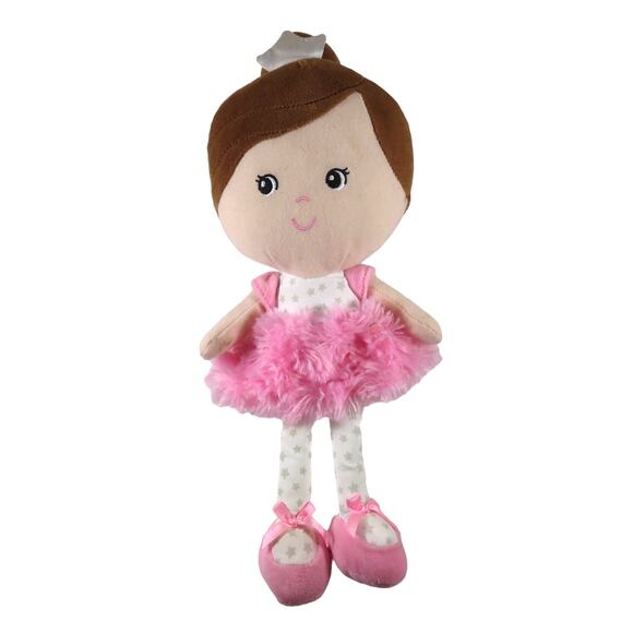 Spark Create Imagine Plush Ballerina Doll Pink Tutu 14" Soft Doll - Picture 1 of 16